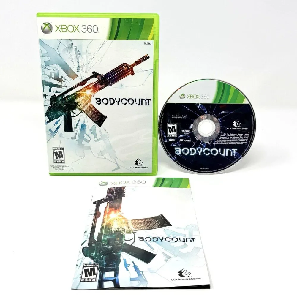 Bodycount Microsoft Xbox 360 2011 Codemasters Action Shooter Complete CIB Tested